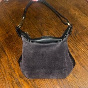 Small suede handbag. Coach